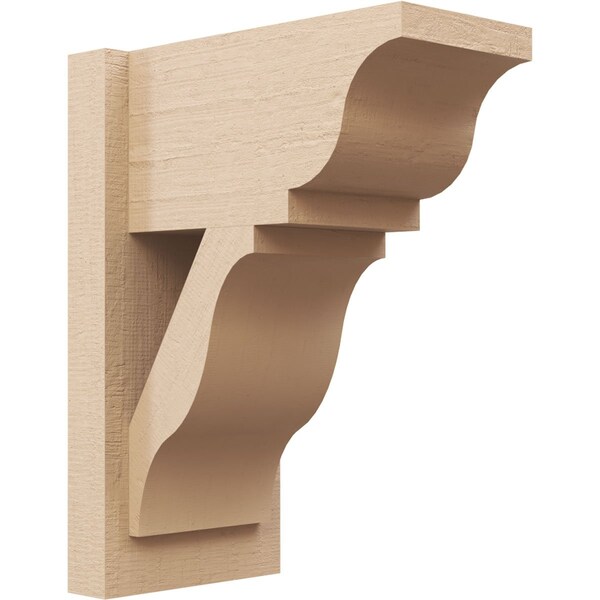 Ekena Millwork 8-in W x 14-in D x 18-in H Funston Trad Rough Cedar Woodgrain TimberThane Outlooker, Primed Tan OUTUR080X14X18FST04RCPR - main